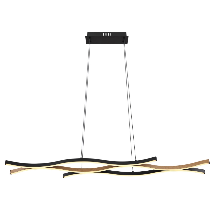 Globo - LED Пендел LED/35W/230V черен/кафяв