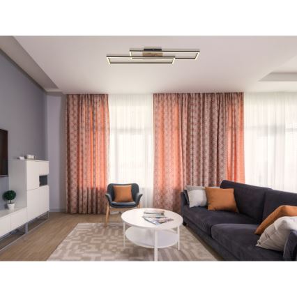 Globo - LED Плафониера LED/30W/230V 3000K 60x80 см черен