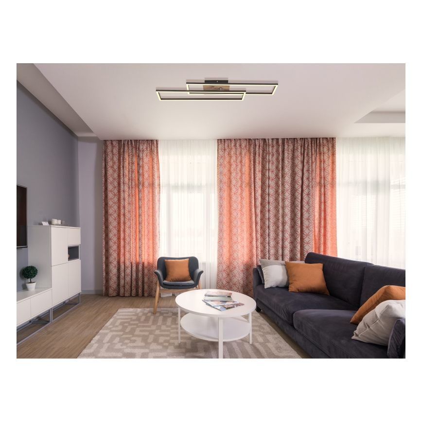 Globo - LED Плафониера LED/30W/230V 3000K 60x80 см черен