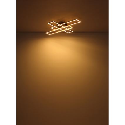 Globo - LED Плафониера LED/30W/230V 3000K 60x80 см черен/златист