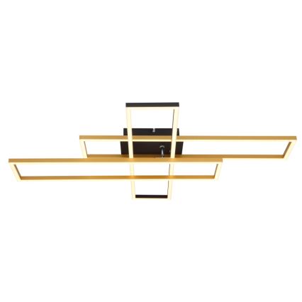 Globo - LED Плафониера LED/40W/230V 3000K 60x80 см черен/златист