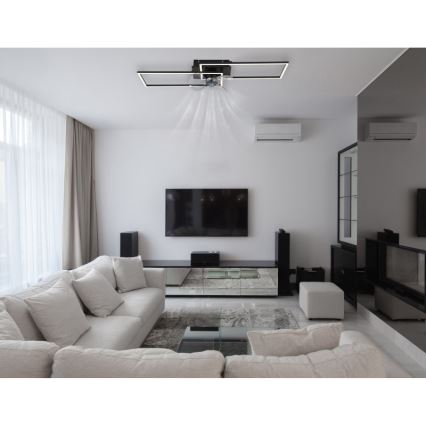 Globo - Димируем LED таванен осветител с вентилатор LED/38W/230V 3000-6500K + дистанционно управление