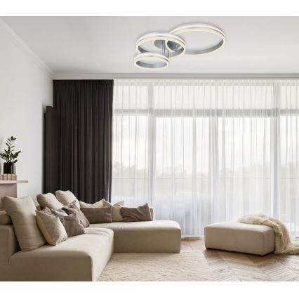Globo - Димируемо LED таванно осветително тяло LED/72W/230V 2700-6000K 60x80 cm + дистанционно управление