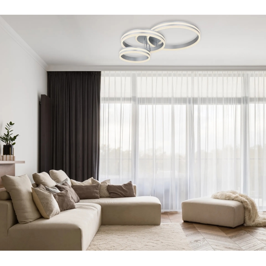 Globo - Димируемо LED таванно осветително тяло LED/72W/230V 2700-6000K 60x80 cm + дистанционно управление