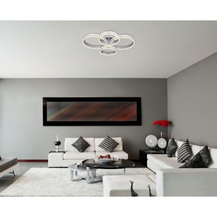 Globo - LED Димируем плафон LED/90W/230V 2700-6000K 68x85 см + дистанционно управление