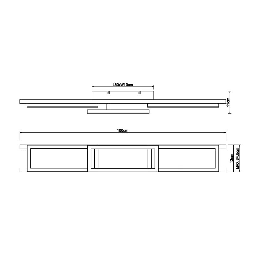 Globo - LED Димируем плафон LED/30W/230V 2700-6500K + дистанционно управление