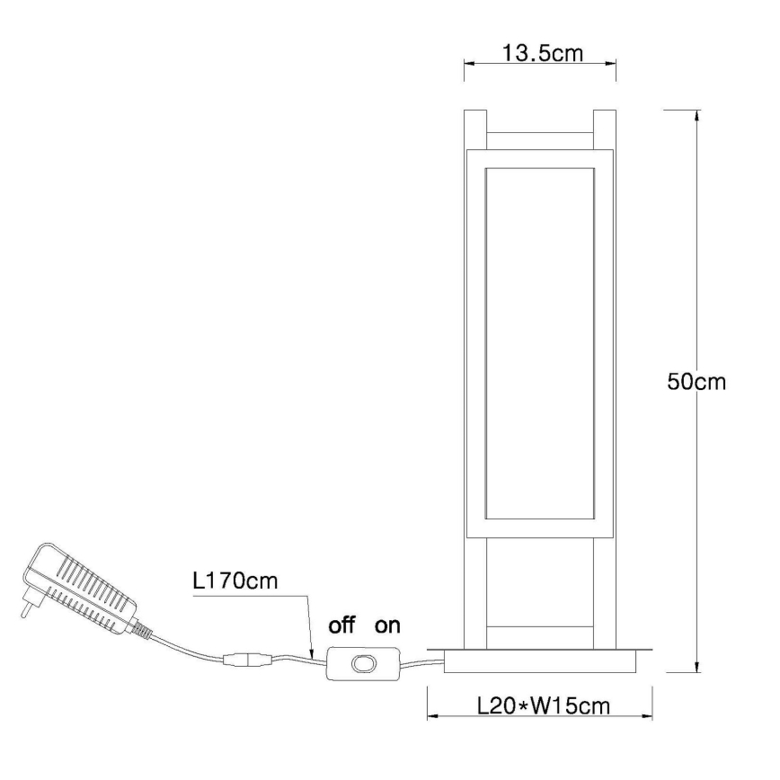 Globo - LED Настолна лампа LED/20W/230V