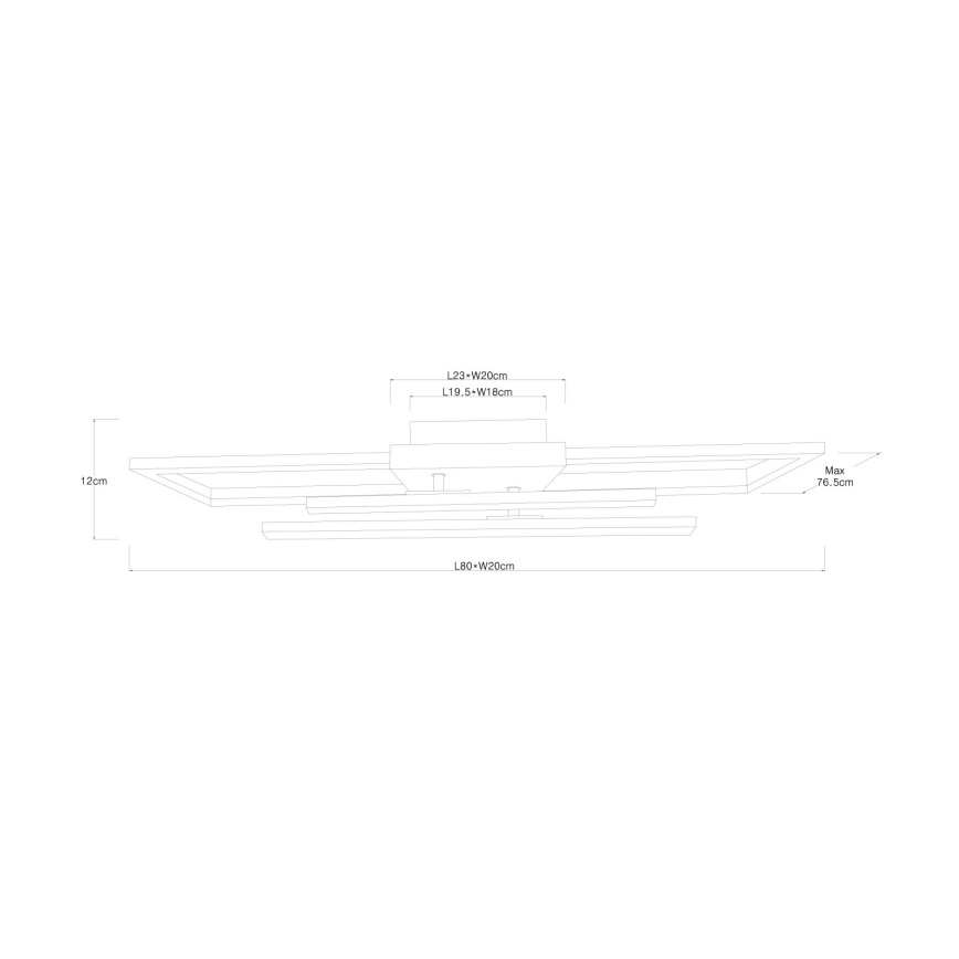 Globo - LED таванно осветително тяло LED/24W/230V 3000K 20x80 cm