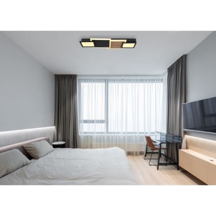 Globo 67279-30 - LED таванно осветително тяло CAROLINE LED/30W/230V 25x71,5 cm бежово/черно