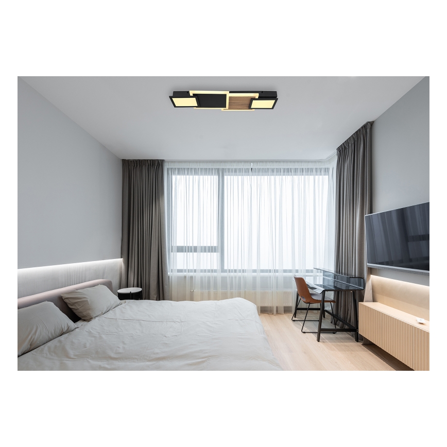 Globo 67279-30 - LED таванно осветително тяло CAROLINE LED/30W/230V 25x71,5 cm бежово/черно