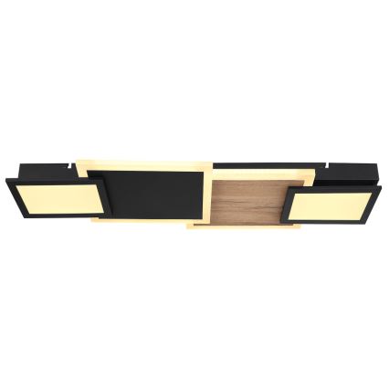 Globo 67279-30 - LED таванно осветително тяло CAROLINE LED/30W/230V 25x71,5 cm бежово/черно