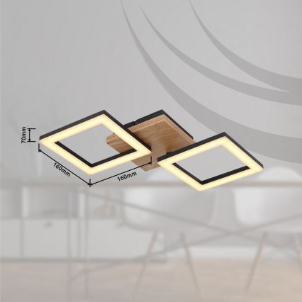 Globo - LED Полилей за повърхностен монтаж LED/18W/230V