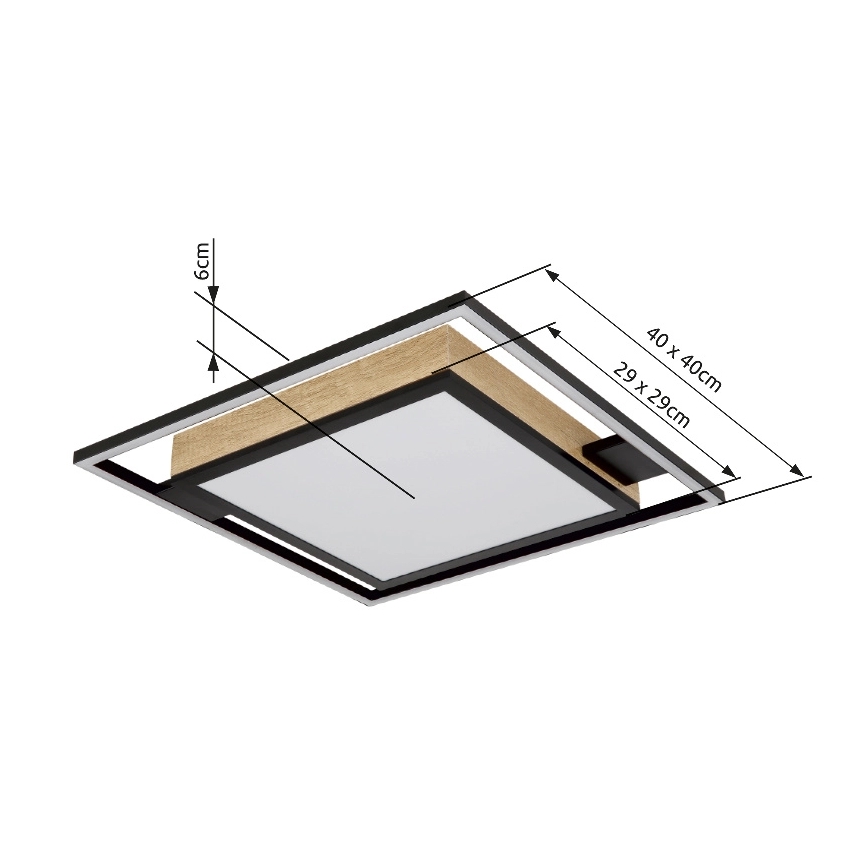 Globo - LED Димируем плафон LED/40W/230V 2700-6500K + дистанционно управление
