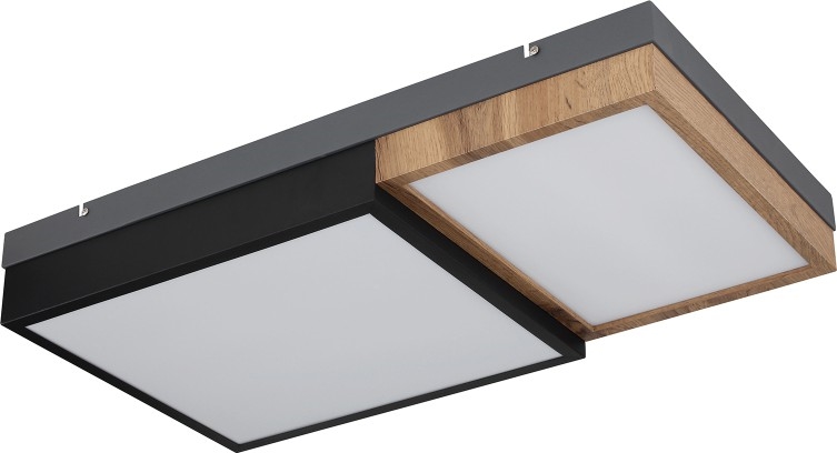 Globo 67286-30 - LED плафон GUNDI LED/30W/230V 35x65 cm кафяво/черно
