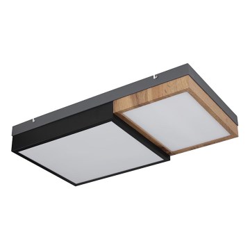 Globo 67286-30 - LED плафон GUNDI LED/30W/230V 35x65 cm кафяво/черно