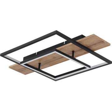 Globo 67289D - LED димируемо таванно осветително тяло VANNI LED/24W/230V 40x60 cm кафяво/черно