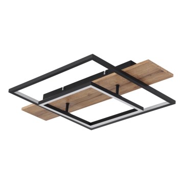 Globo 67289D - LED димируемо таванно осветително тяло VANNI LED/24W/230V 40x60 cm кафяво/черно