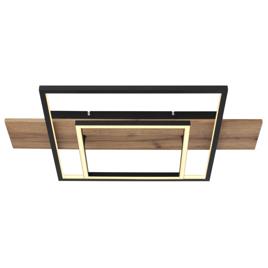 Globo 67289D - LED димируемо таванно осветително тяло VANNI LED/24W/230V 40x60 cm кафяво/черно