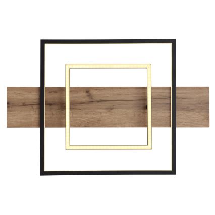 Globo 67289D - LED димируемо таванно осветително тяло VANNI LED/24W/230V 40x60 cm кафяво/черно