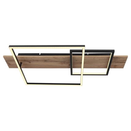 Globo 67289D1 - LED таванно осветително тяло VANNI LED/24W/230V 40x75 см кафяв/черен