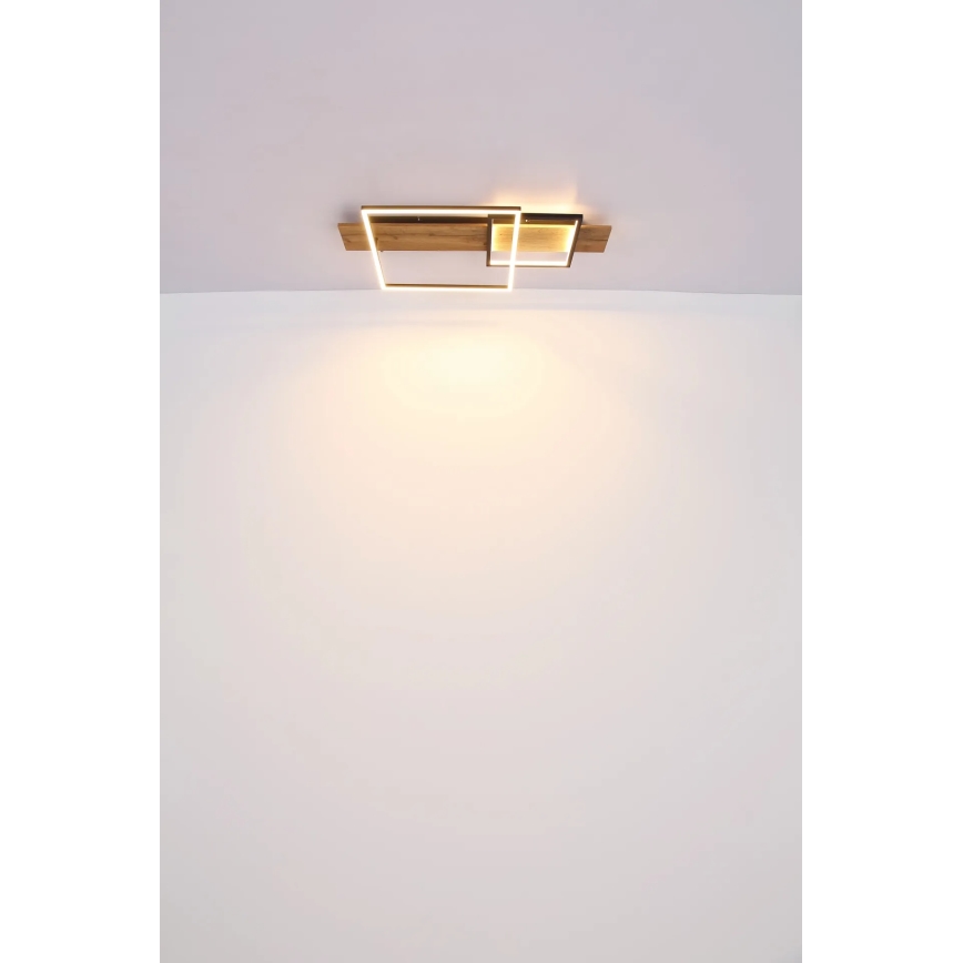 Globo 67289D1 - LED таванно осветително тяло VANNI LED/24W/230V 40x75 см кафяв/черен