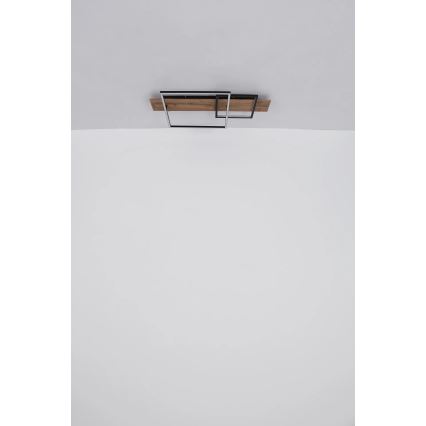 Globo 67289D1 - LED таванно осветително тяло VANNI LED/24W/230V 40x75 см кафяв/черен