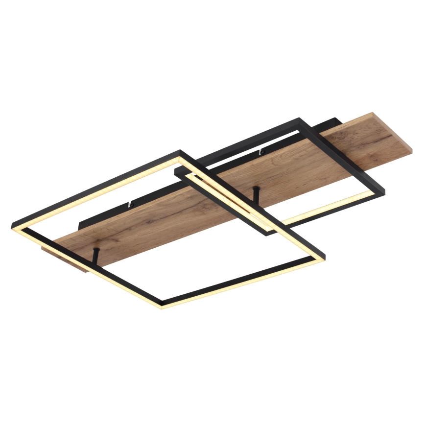 Globo 67289D1 - LED таванно осветително тяло VANNI LED/24W/230V 40x75 см кафяв/черен