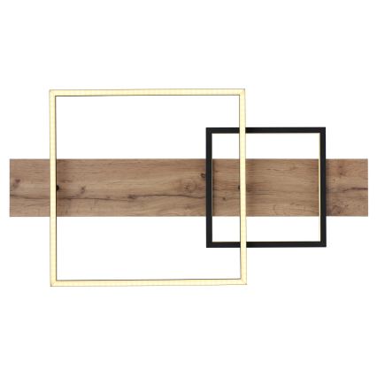 Globo 67289D1 - LED таванно осветително тяло VANNI LED/24W/230V 40x75 см кафяв/черен