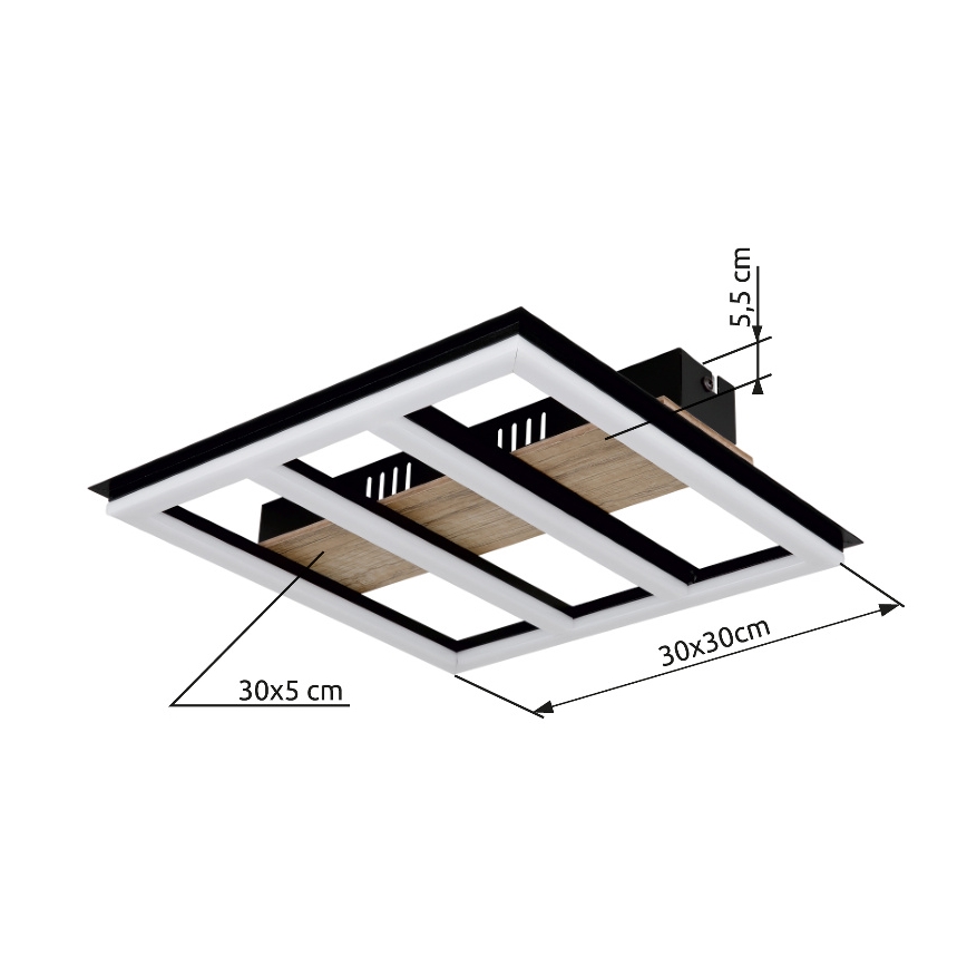 Globo - LED Плафониера LED/18W/230V 3000K 30x30 см