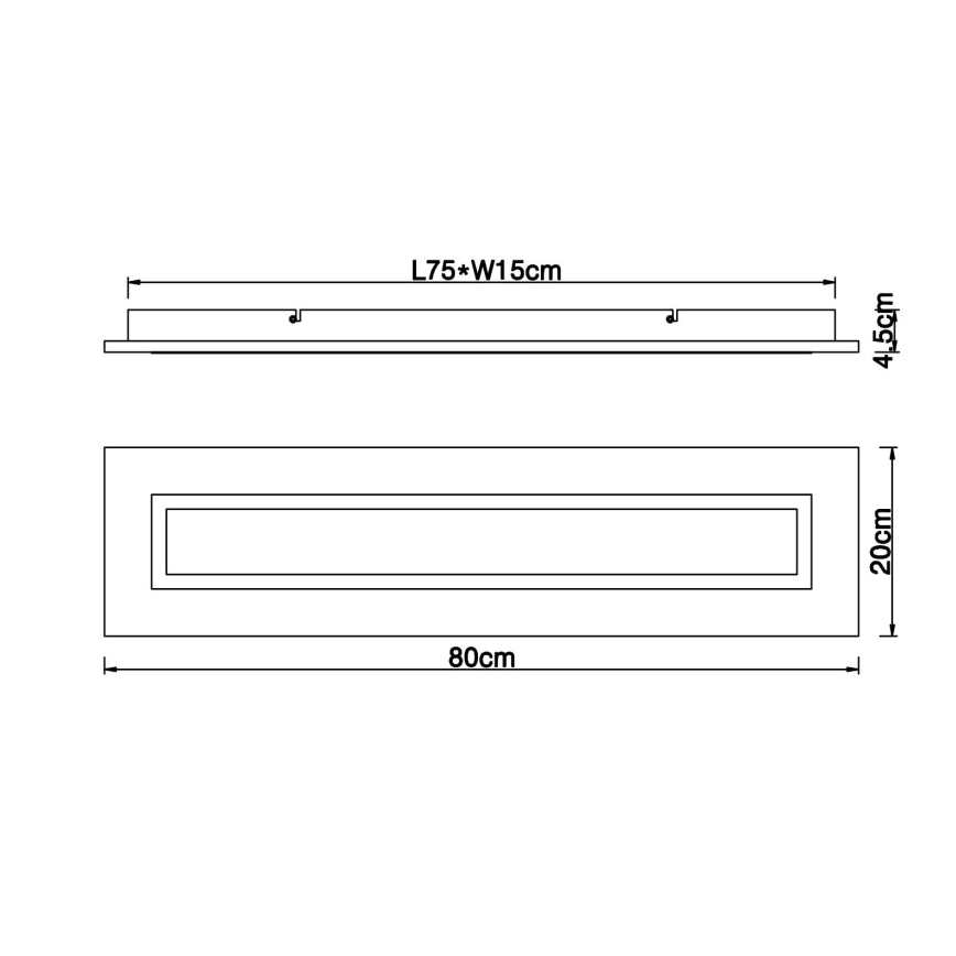 Globo - LED Плафониера LED/24W/230V