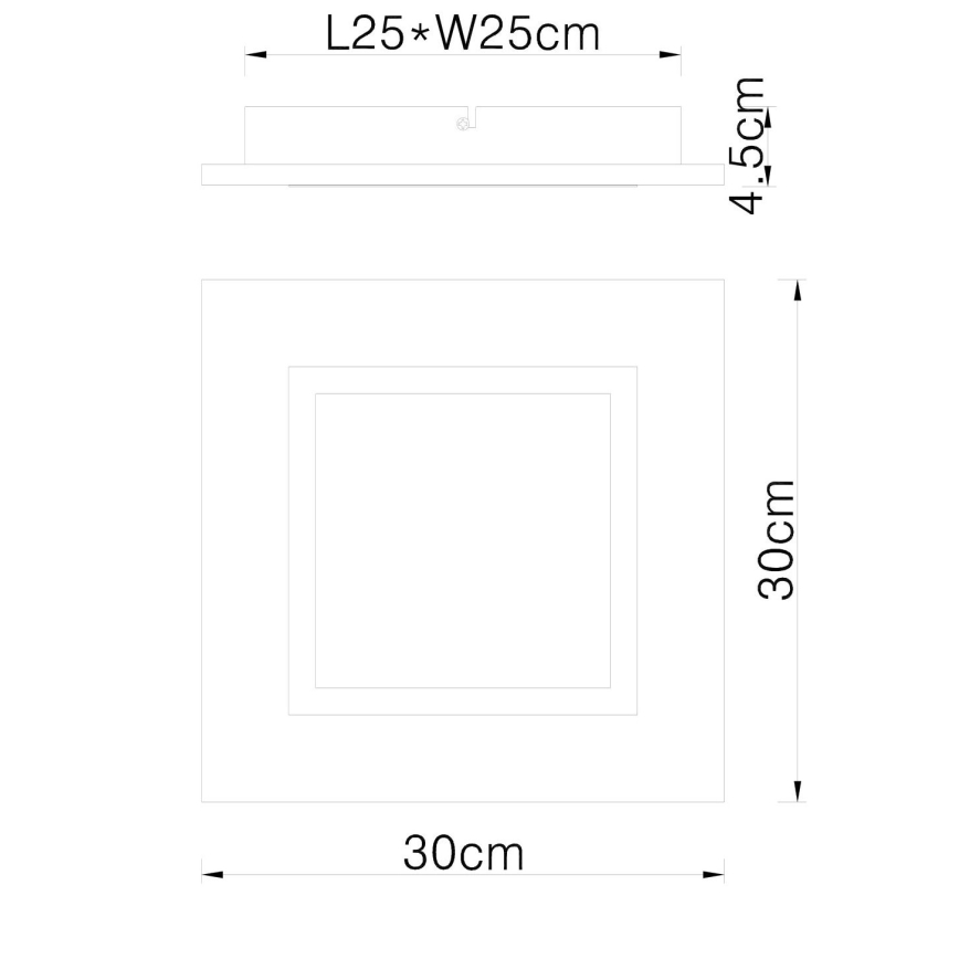 Globo - LED Плафониера LED/12W/230V