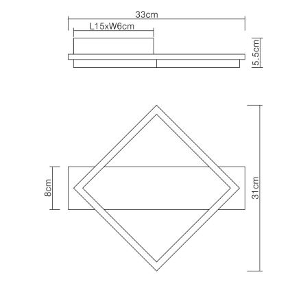 Globo - LED Плафониера LED/12W/230V