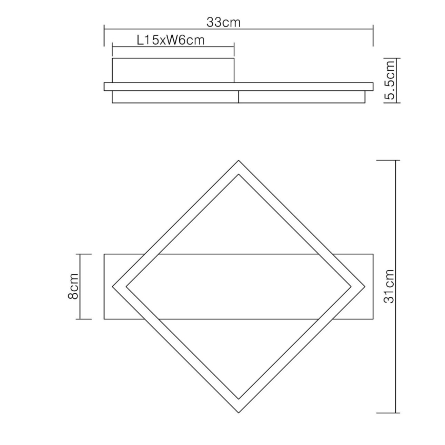 Globo - LED Плафониера LED/12W/230V