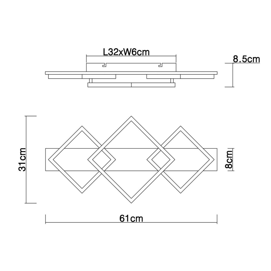 Globo - LED Плафониера LED/24W/230V