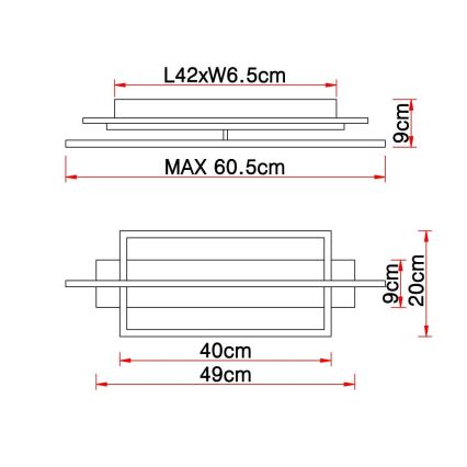 Globo - LED Плафониера LED/28W/230V