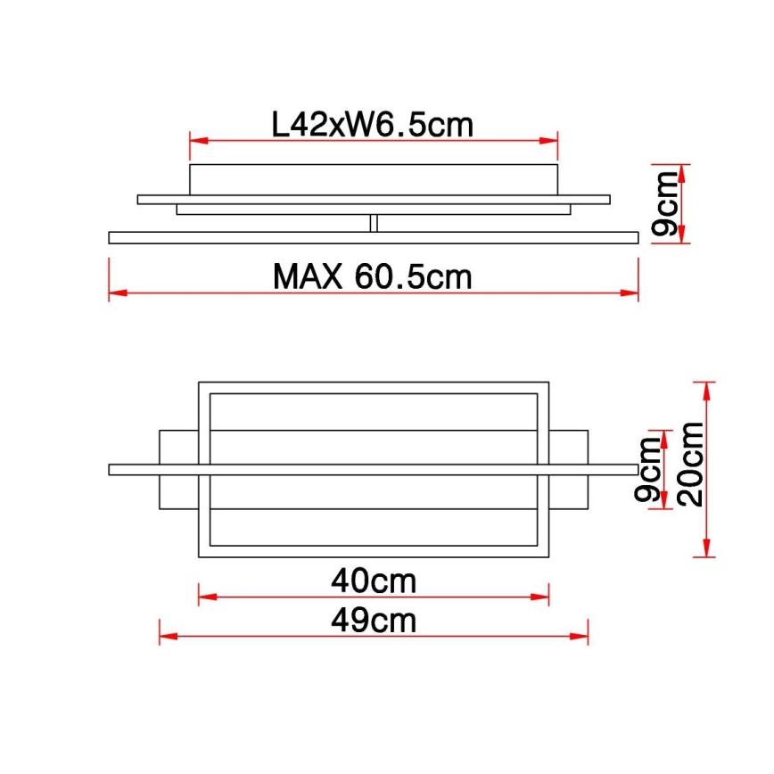 Globo - LED Плафониера LED/28W/230V