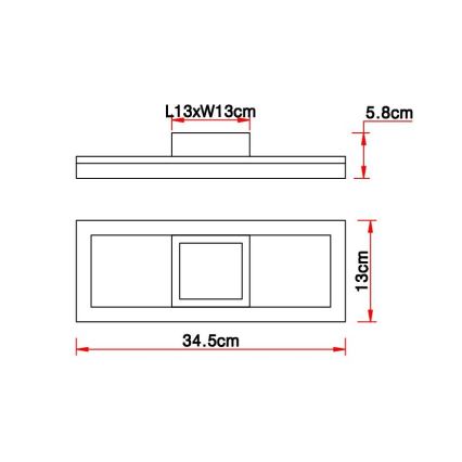 Globo - LED Плафониера LED/12W/230V