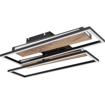 Globo 67299D1 - LED плафон COLLI LED/48W/230V 52x60 cm кафяв/черен