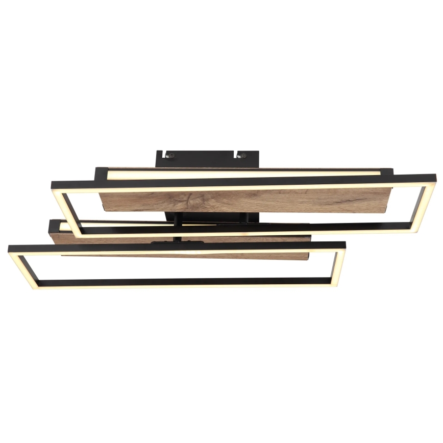 Globo 67299D1 - LED плафон COLLI LED/48W/230V 52x60 cm кафяв/черен