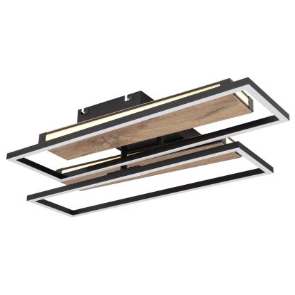 Globo 67299D1 - LED плафон COLLI LED/48W/230V 52x60 cm кафяв/черен