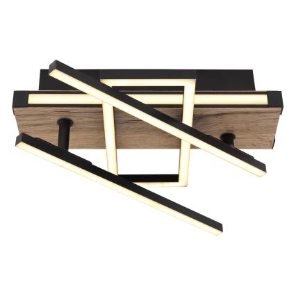 Globo 67299D2 - LED таванно осветително тяло COLLI LED/30W/230V 46x68 cm кафяво/черно