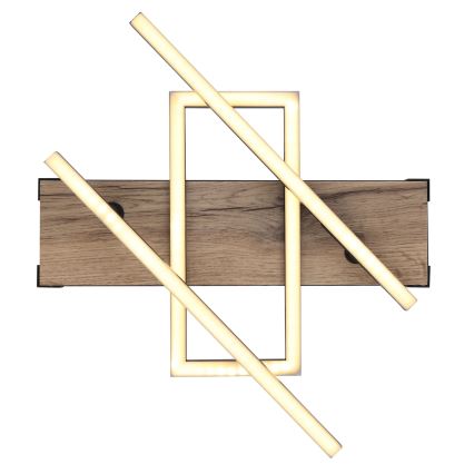 Globo 67299D2 - LED таванно осветително тяло COLLI LED/30W/230V 46x68 cm кафяво/черно