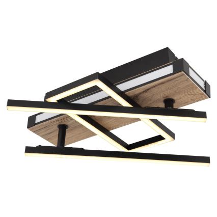 Globo 67299D2 - LED таванно осветително тяло COLLI LED/30W/230V 46x68 cm кафяво/черно