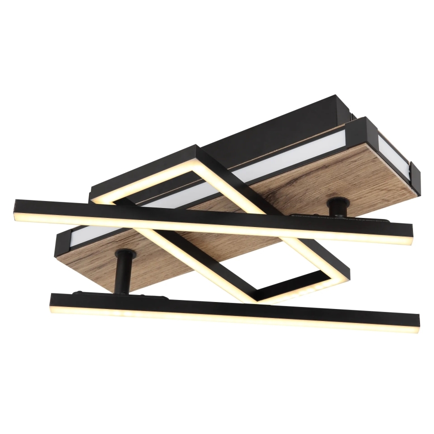 Globo 67299D2 - LED таванно осветително тяло COLLI LED/30W/230V 46x68 cm кафяво/черно