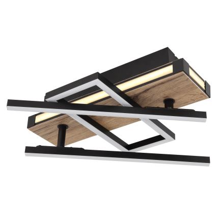 Globo 67299D2 - LED таванно осветително тяло COLLI LED/30W/230V 46x68 cm кафяво/черно