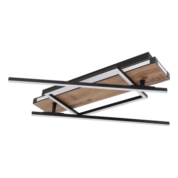 Globo 67299D3 - LED таванен плафон COLLI LED/40W/230V 88x120 см бежово/черно