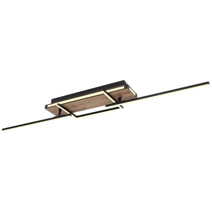 Globo 67299D3 - LED таванен плафон COLLI LED/40W/230V 88x120 см бежово/черно