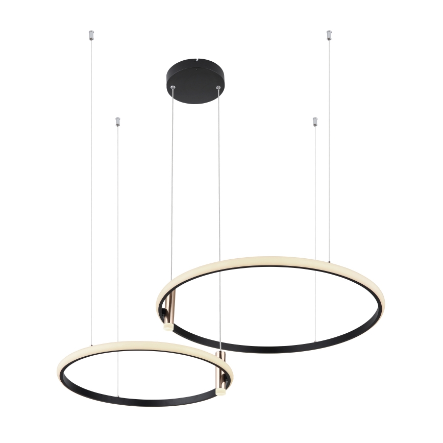 Globo - LED Димируем пендел LED/55W/230V 2700-6000K черен + дистанционно управление