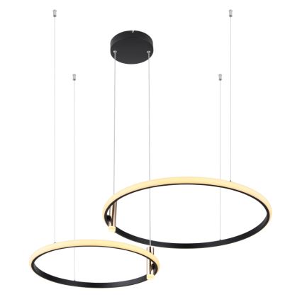 Globo - LED Димируем пендел LED/55W/230V 2700-6000K черен + дистанционно управление