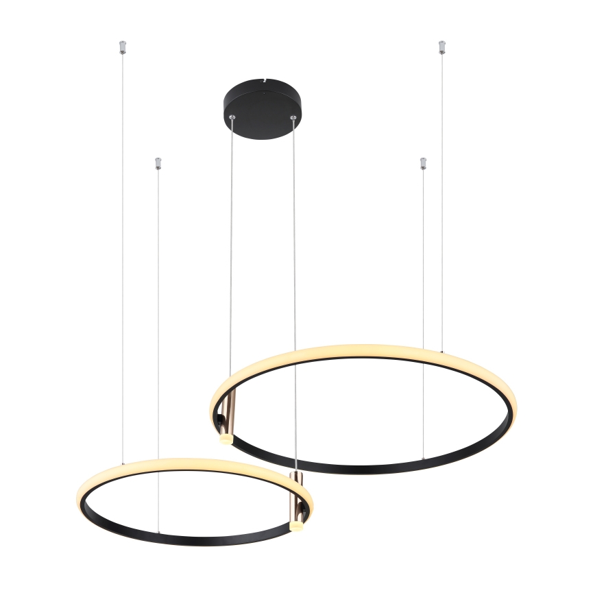 Globo - LED Димируем пендел LED/55W/230V 2700-6000K черен + дистанционно управление